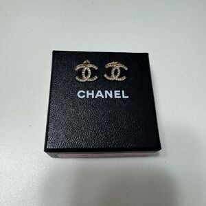 CHANEL Logo Earrings